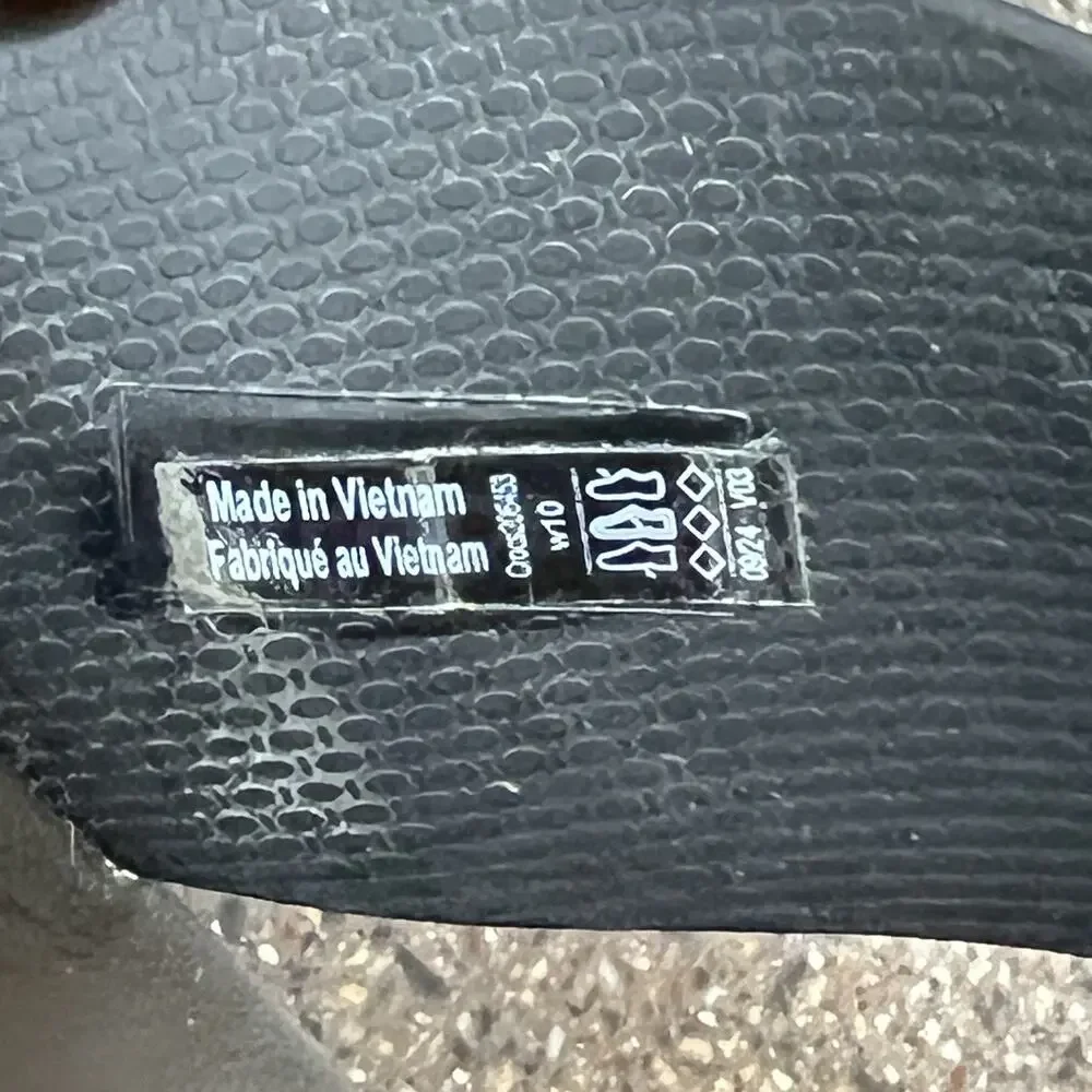 Crocs LiteRide Platform Sandal Women 10 Black Comfort Casual Sling Back Open Toe